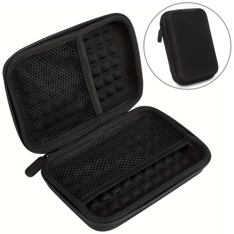 

Mobile Hard Drive Data Cable Storage Bag Portable EVA Storage Box(Black)