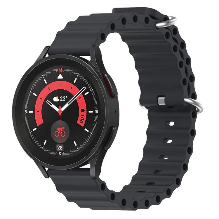 22mm xDfind Ocean Style Silicone Solid Color Watch Band(Midnight)