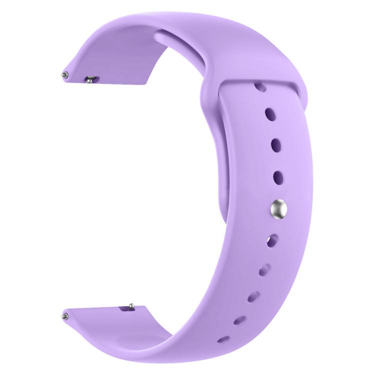 

22mm xDfind Pure Color Silicone Watch Band(Purple)