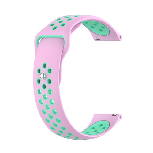 

20mm xDfind Two-color Silicone Watch Band(Pink Mint Green)