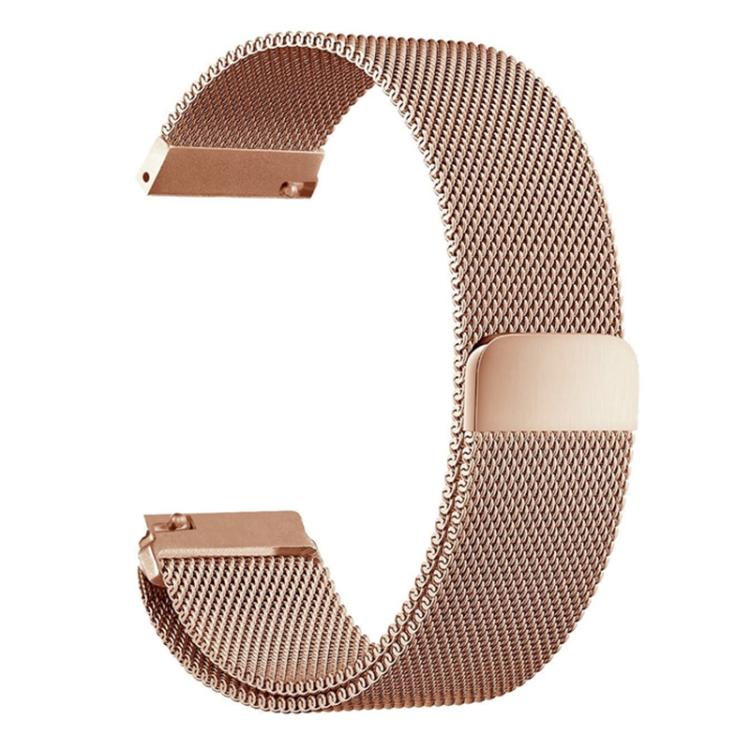 

18mm xDfind Milanese Stainless Steel Watch Band for Fossil Female Sport / Charter HR / Gen 4 Q Venture H(Rose Gold)