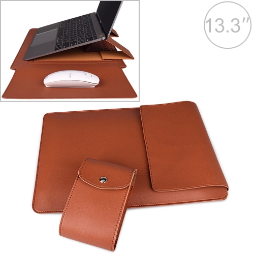 Funda para portátil con soporte y alfombrilla para mouse de 13 a 14  pulgadas, funda protectora de cuero para computadora portátil, funda  protectora