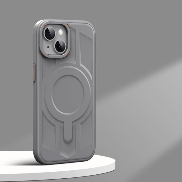 

For iPhone 13 Armor MagSafe Magnetic TPU Hybrid PC Phone Case(Shallow Grey)
