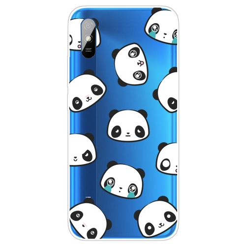 

For Xiaomi Redmi 9A Coloured Drawing Pattern Highly Transparent TPU Protective Case(Emoji Bear)