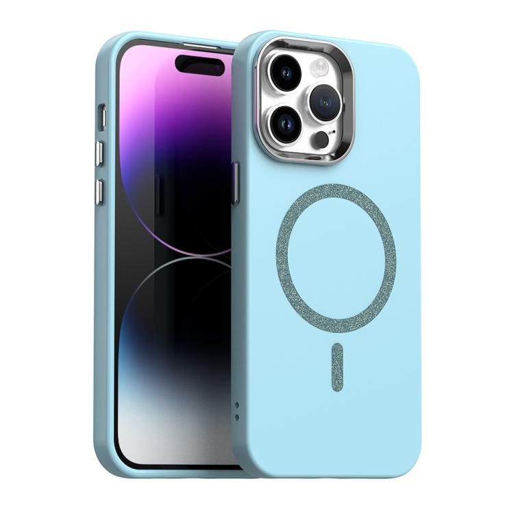 

For iPhone 14 Pro Glitter Series Magsafe PC Hybrid TPU Phone Case(Blue)