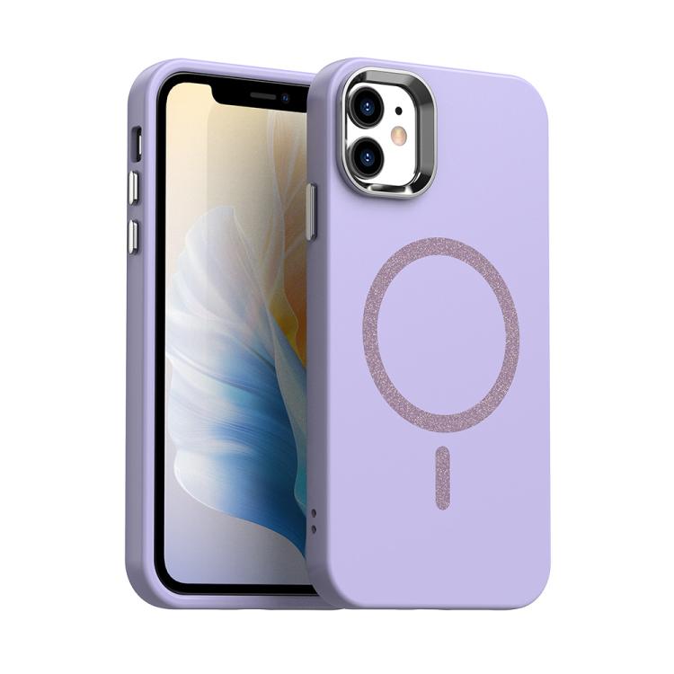 

For iPhone 11 Glitter Series Magsafe PC Hybrid TPU Phone Case(Purple)