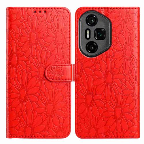 

For Honor 300 Daisy Embossed Leather Phone Case(Red)