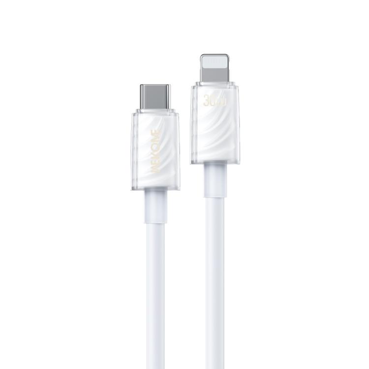 

WK WDC-73 PD30W Type-C to 8 Pin Fast Charging Data Cable, Length: 1.2m(White)