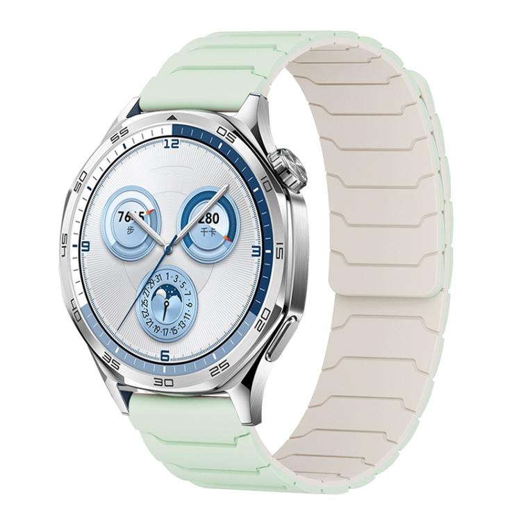 

20mm xDfind Magnetic Silicone Watch Band for Huawei Watch GT5 / GT4(Mint Green Starlight)