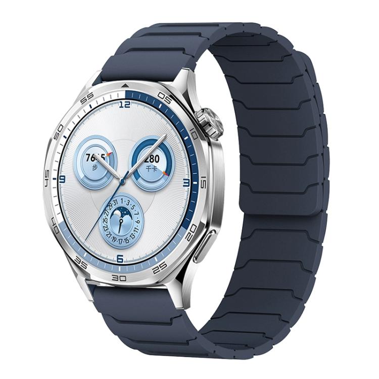 

22mm xDfind Magnetic Silicone Watch Band for Huawei Watch GT5 / GT4(Midnight Blue)