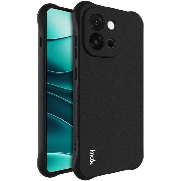 

For OnePlus 13T imak Shockproof Airbag TPU Phone Case(Matte Black)