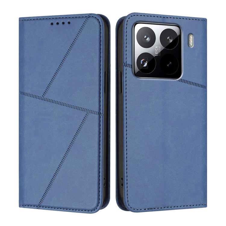 

For Xiaomi 15 Pro Strong Magnetic Frosted Flip Leather Phone Case(Royal Blue)