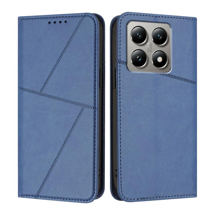 

For Xiaomi 15T Pro 5G Strong Magnetic Frosted Flip Leather Phone Case(Royal Blue)