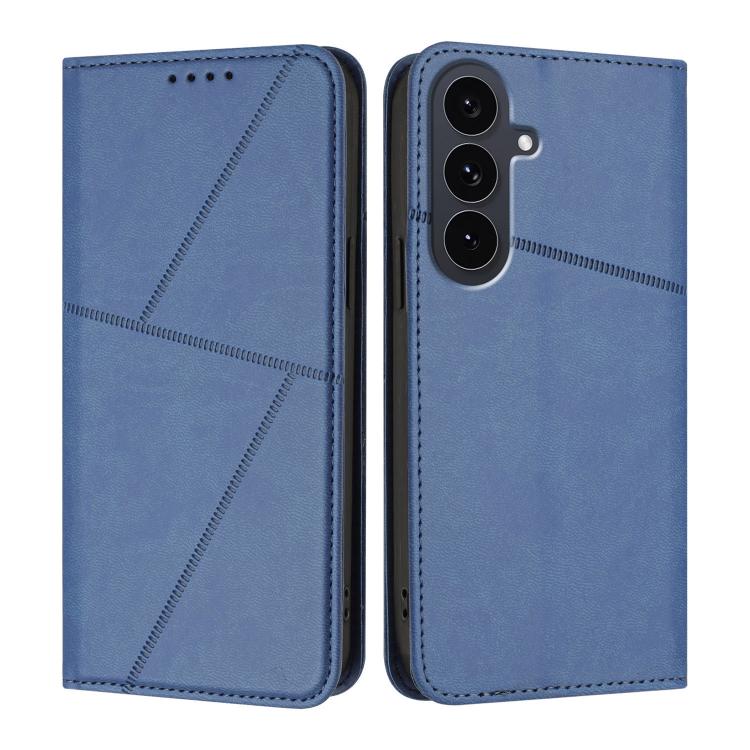 

For Samsung Galaxy S25 FE 5G Strong Magnetic Frosted Flip Leather Phone Case(Royal Blue)
