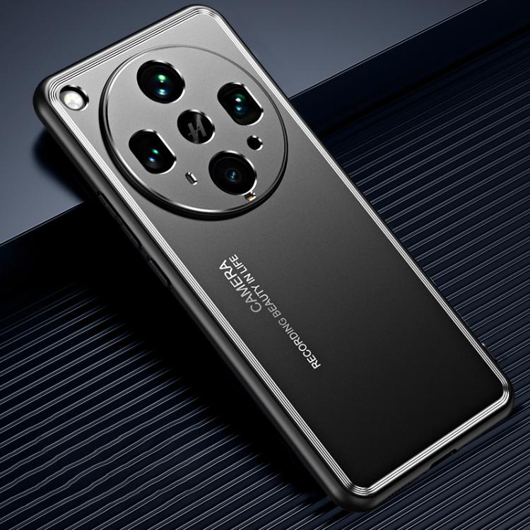 

For OPPO Find X8 Ultra Frosted Metal Phone Case(Black)