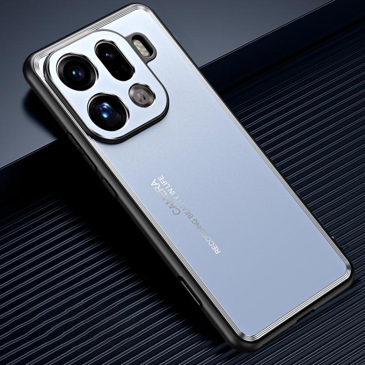 

For OPPO Find X9 Pro Frosted Metal Phone Case(Blue)