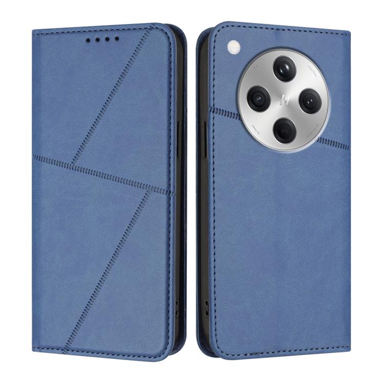 

For OPPO Find X8 Strong Magnetic Frosted Flip Leather Phone Case(Royal Blue)