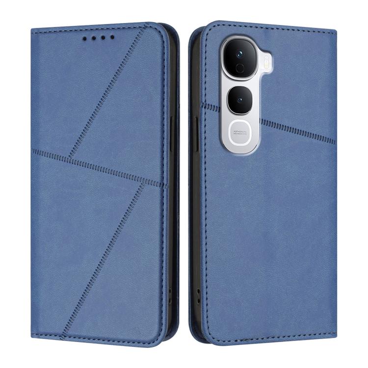 

For vivo Y400 Pro 5G Strong Magnetic Frosted Flip Leather Phone Case(Royal Blue)