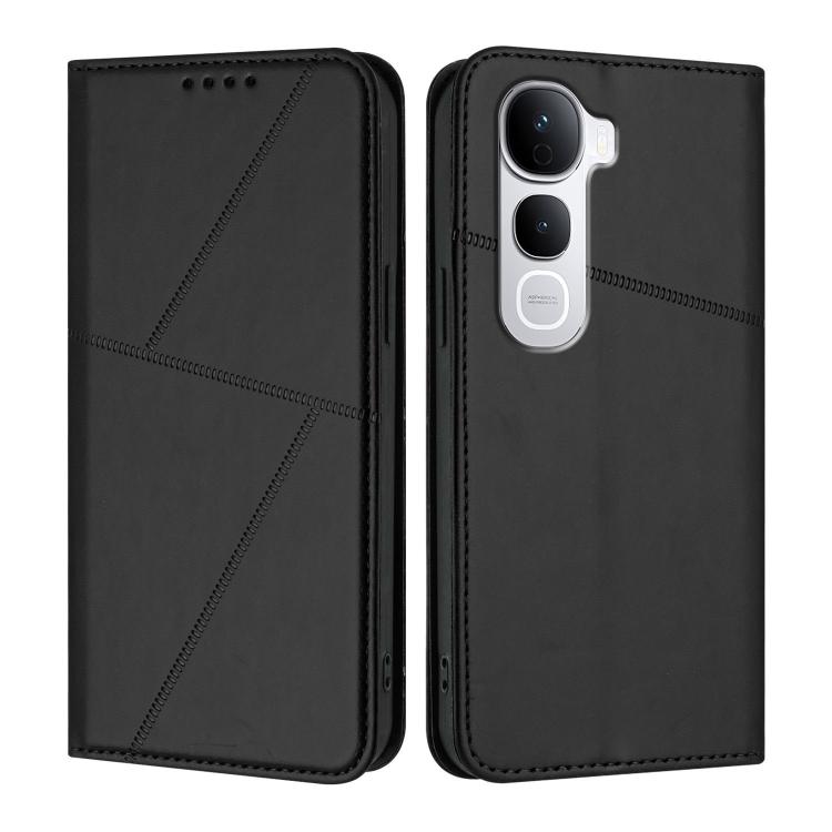 For vivo Y400 Pro 5G Strong Magnetic Frosted Flip Leather Phone