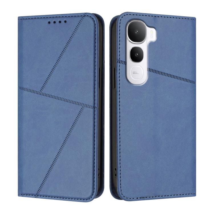 

For vivo Y400 5G Strong Magnetic Frosted Flip Leather Phone Case(Royal Blue)