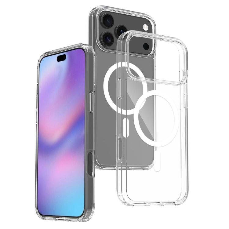 For iPhone 18 Pro Max Scratchproof PC Hybrid TPU Magsafe Phone Case(Transparent)