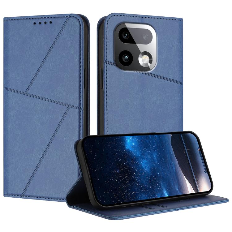 

For Realme 16 Pro+ 5G Global Strong Magnetic Frosted Flip Leather Phone Case(Royal Blue)