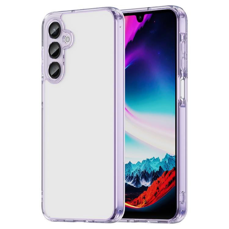 

For Samsung Galaxy A16 5G PC Hybrid TPU Airbag Shockproof Phone Case(Transparent Purple)