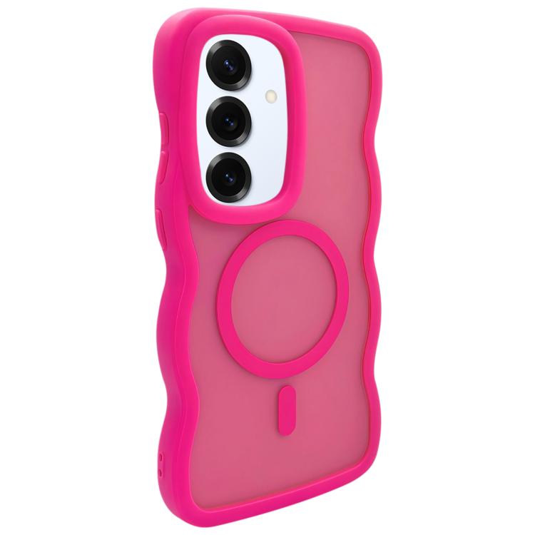 

For Samsung Galaxy S25+ 5G Skin Feel MagSafe Phone Case(Rose Red)