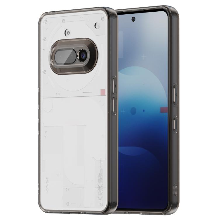 

For Nothing Phone 3a PC Hybrid TPU Airbag Shockproof Phone Case(Transparent Black)