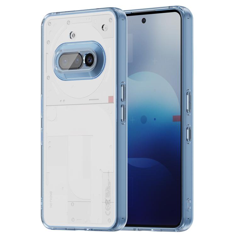 

For Nothing Phone 3a PC Hybrid TPU Airbag Shockproof Phone Case(Transparent Blue)