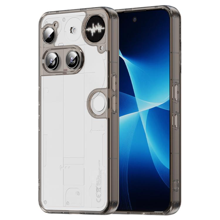 

For Nothing Phone 3 PC Hybrid TPU Airbag Shockproof Phone Case(Transparent Black)