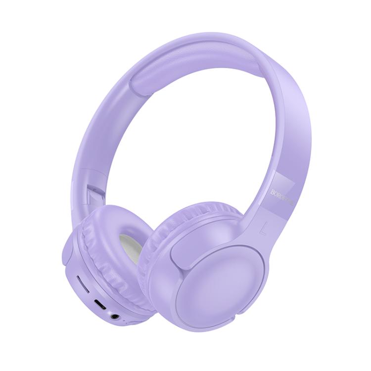 Borofone BO32 Show Head-mounted Bluetooth 5.4 Wireless Headphones(Pink)