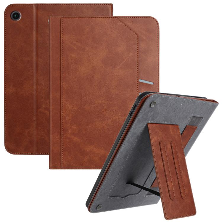 

For Samsung Galaxy Tab A11+ / A9+ Multifunctional Wristband Leather Tablet Case(Brown)