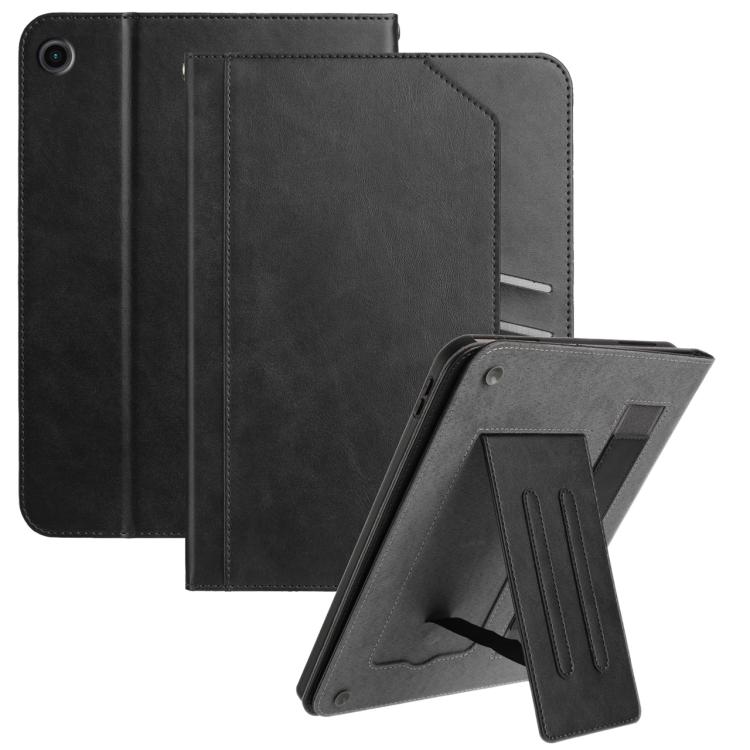 

For Samsung Galaxy Tab A9+ Multifunctional Wristband Leather Tablet Case(Black)