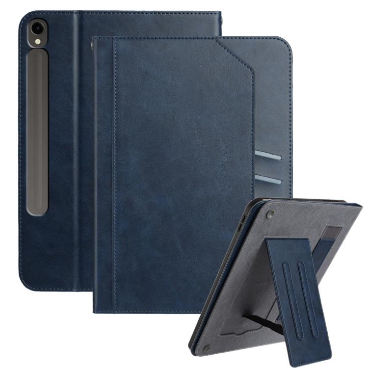 

For Samsung Galaxy Tab S10 / S10 FE Multifunctional Wristband Leather Tablet Case(Dark Blue)