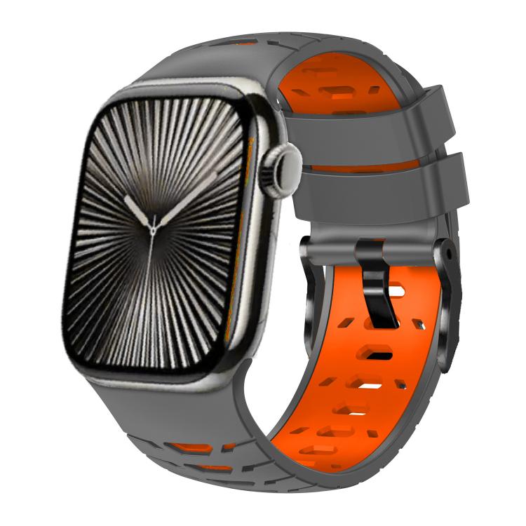 Silicone Charcoal Apple Watch Band For Apple Watch 46mm 49mm 45mm