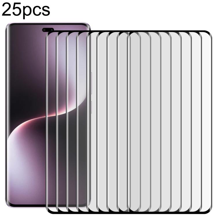 

For Honor Magic7 Lite 25pcs Full Glue 9H HD 3D Curved Edge Tempered Glass Film