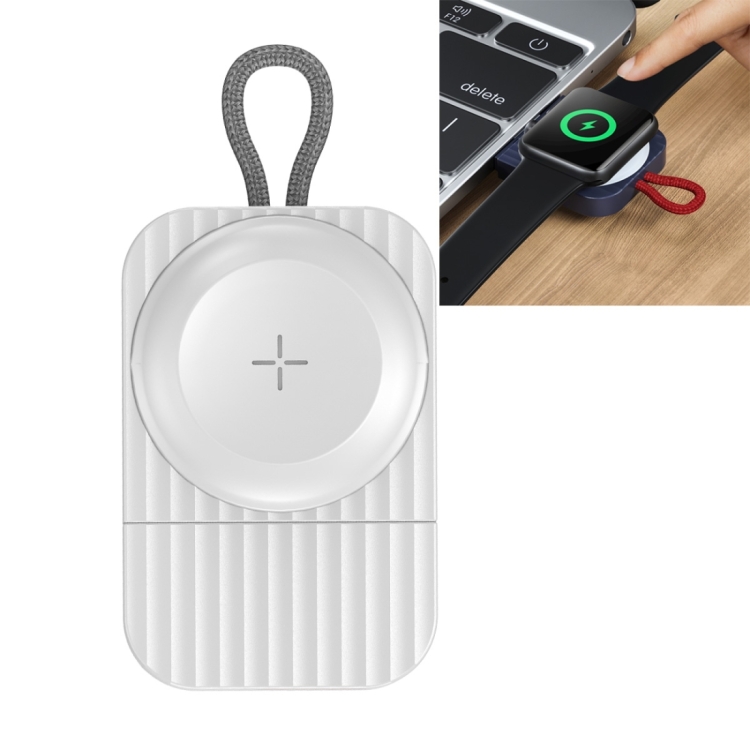 

ROCK W26 Portable Magnetic Wireless Charger for Apple Watch Type-C Interface(White)