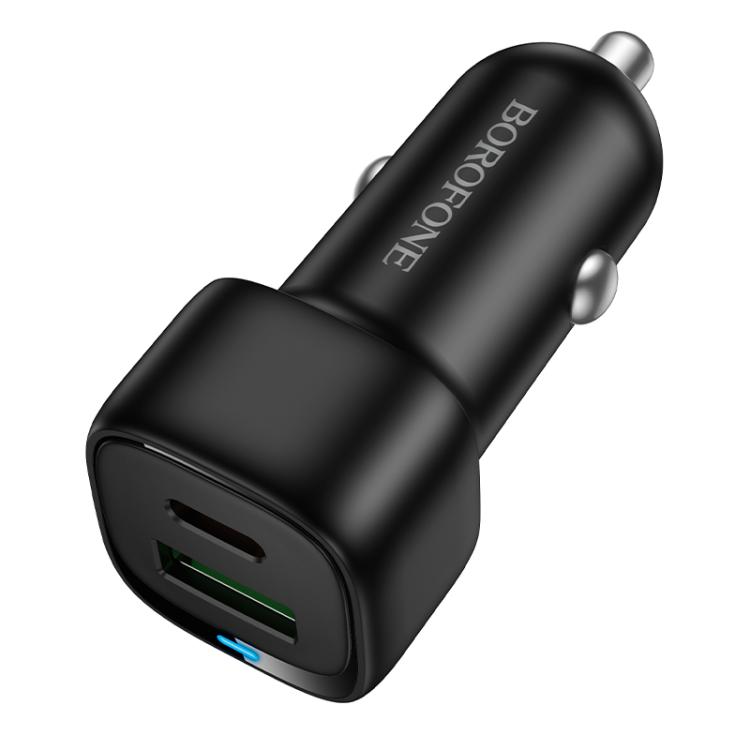 

BOROFONE BZ34B Cloud PD38W Type-C and USB Car Fast Charger(Black)