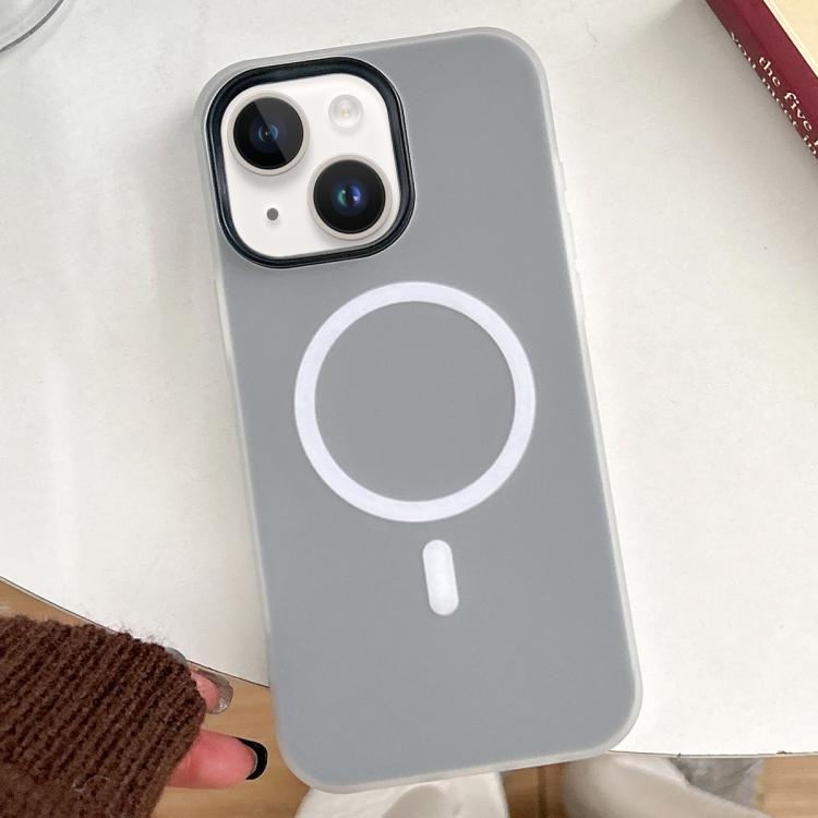 

For iPhone 13 Skin Feel MagSafe Magnetic PC Hybrid TPU Phone Case(Black)