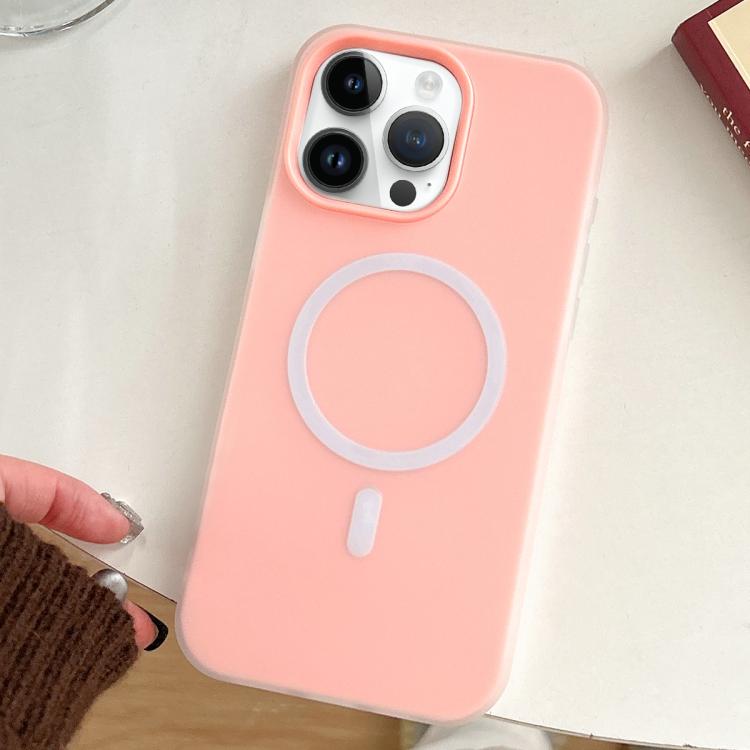

For iPhone 12 Pro Max Skin Feel MagSafe Magnetic PC Hybrid TPU Phone Case(Pink)