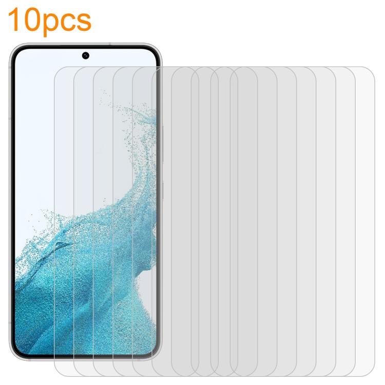 

For Samsung Galaxy S22 5G 10pcs xDfind 0.18mm 9H 2.5D High Aluminum Tempered Glass Film, Support Fingerprint Unlocking