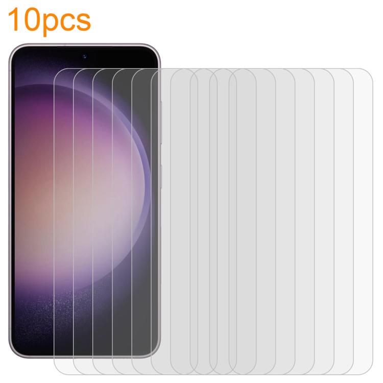 

For Samsung Galaxy S23+ 5G 10pcs xDfind 0.18mm 9H 2.5D High Aluminum Tempered Glass Film, Support Fingerprint Unlocking