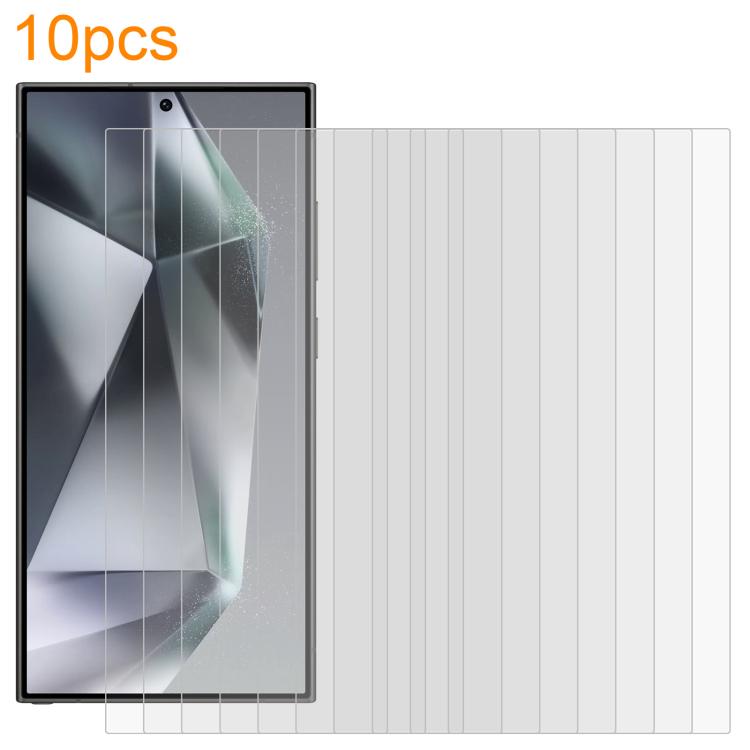 

For Samsung Galaxy S24 Ultra 5G 10pcs xDfind 0.18mm 9H 2.5D High Aluminum Tempered Glass Film, Support Fingerprint Unlocking