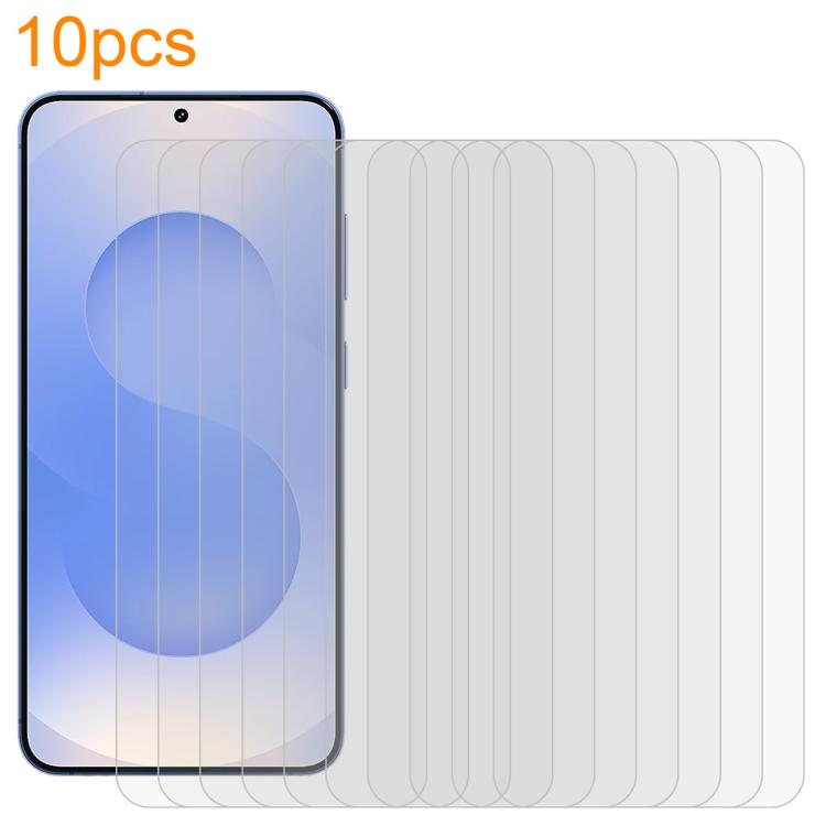

For Samsung Galaxy S25 5G 10pcs xDfind 0.18mm 9H 2.5D High Aluminum Tempered Glass Film, Support Fingerprint Unlocking