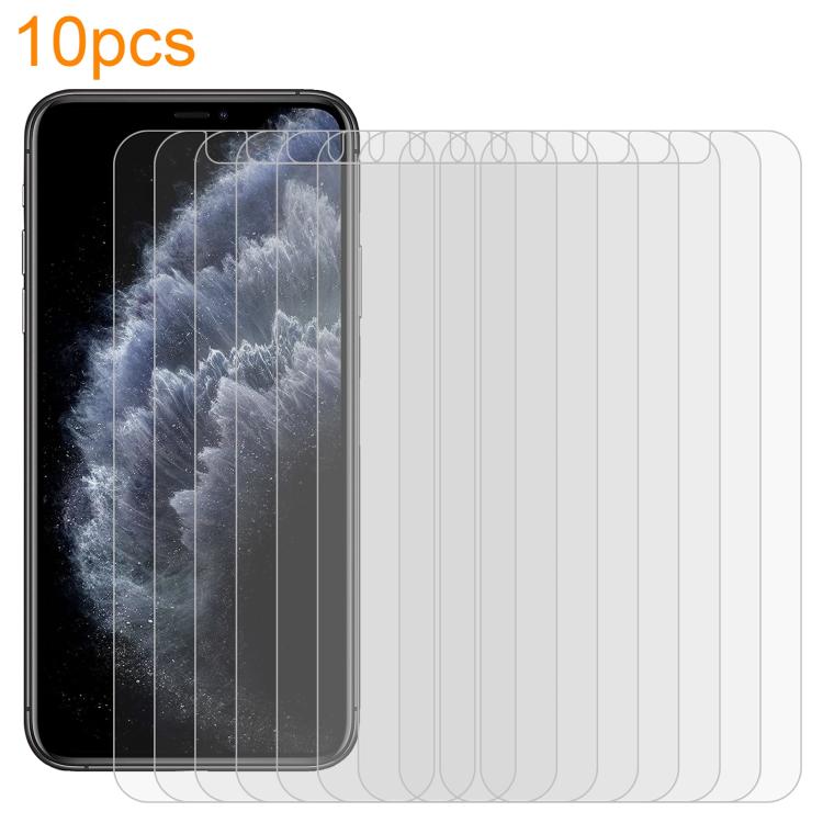 

For iPhone 11 Pro Max / XS Max 10pcs xDfind 0.26mm 9H 2.5D Middle Aluminum Tempered Glass Film