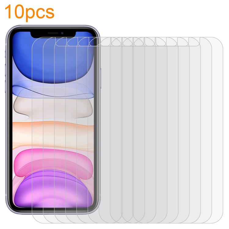 

For iPhone 11 / XR 10pcs xDfind 0.26mm 9H 2.5D Middle Aluminum Tempered Glass Film