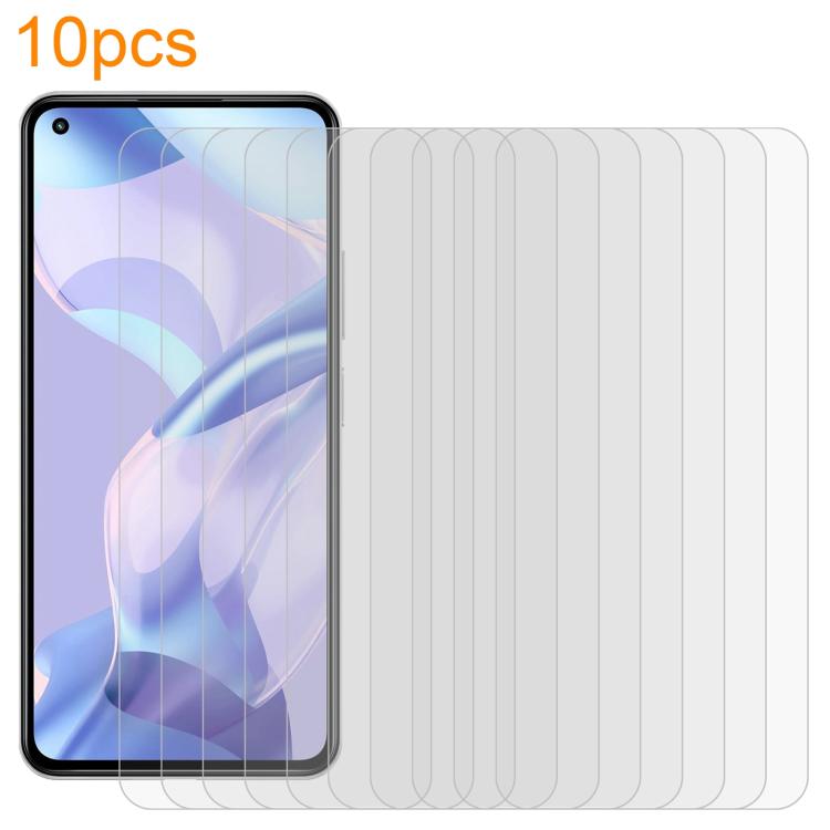 

For Xiaomi Mi 11 Lite 5G / 11 Lite 5G NE 10pcs xDfind 0.26mm 9H 2.5D Middle Aluminum Tempered Glass Film