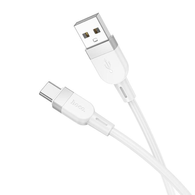 

hoco X109 Energy 1m Silicone Fast Charging Data Cable, Interface:USB to Type-C(White)