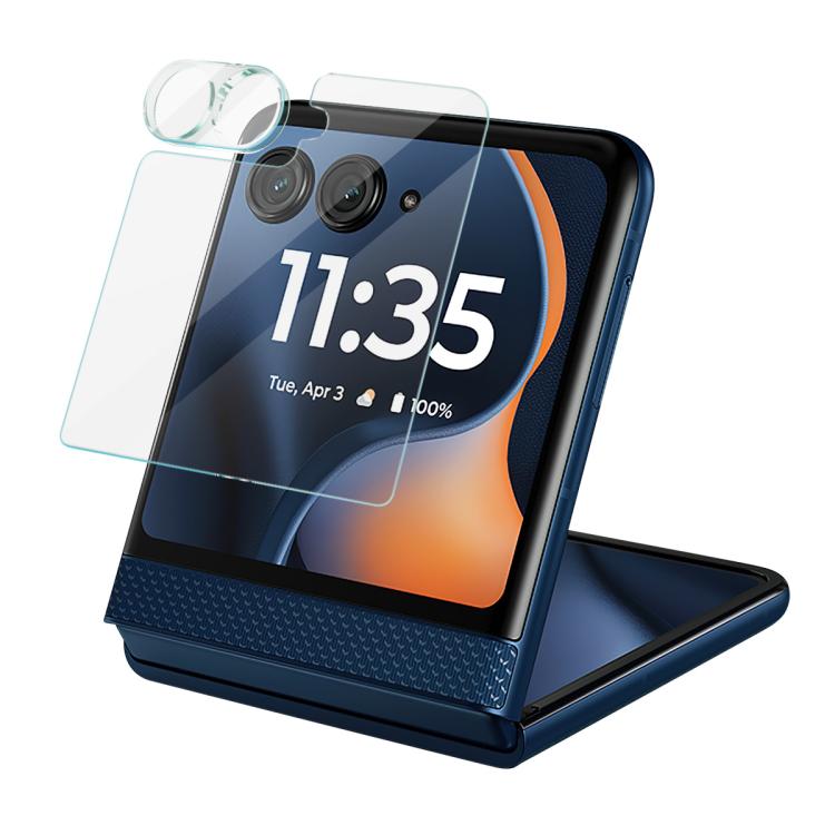 

For Motorola Razr 60 1 Sets imak Lens Film + Glass Rear Screen Sticker